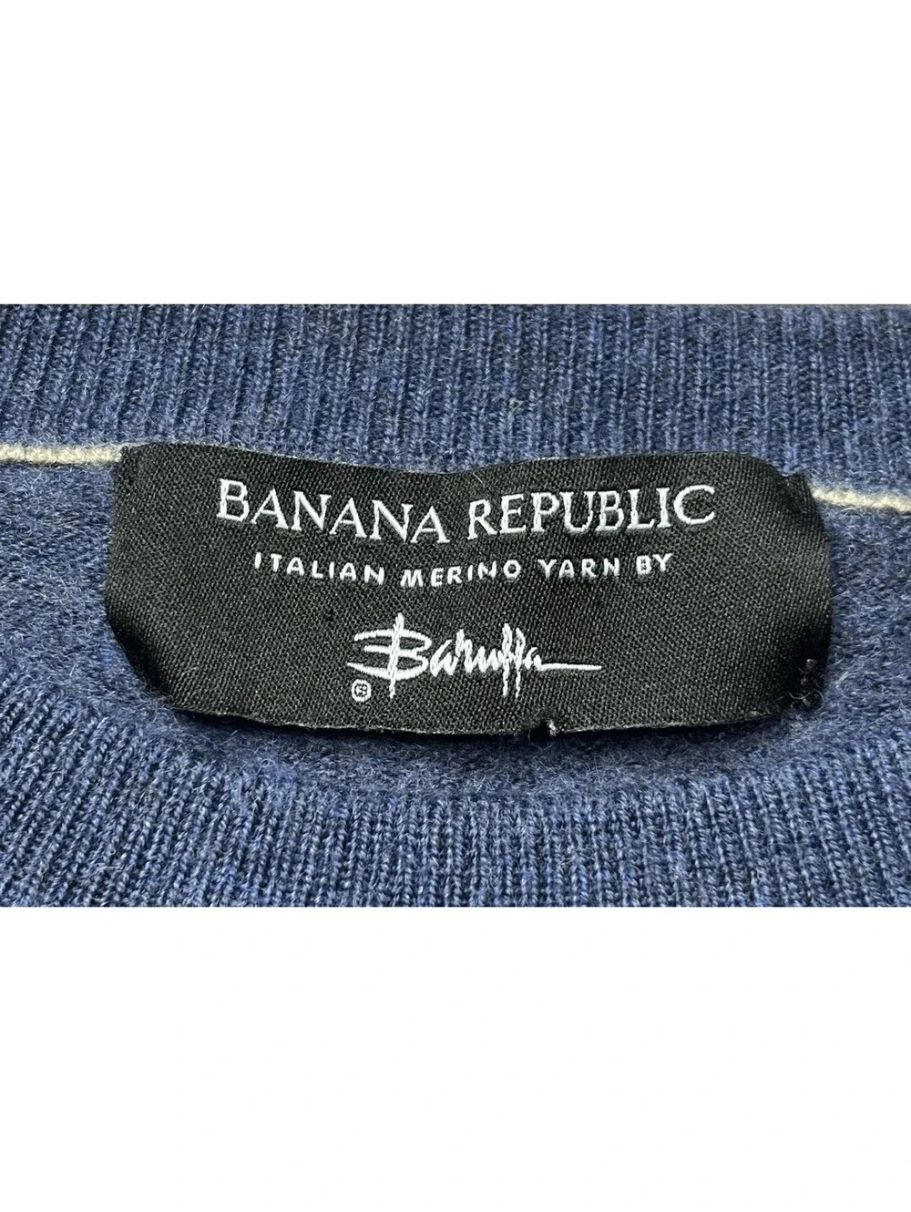 Banana Republic Sweater Womens Small Italian Merino Wool Baruffa Crew Neck